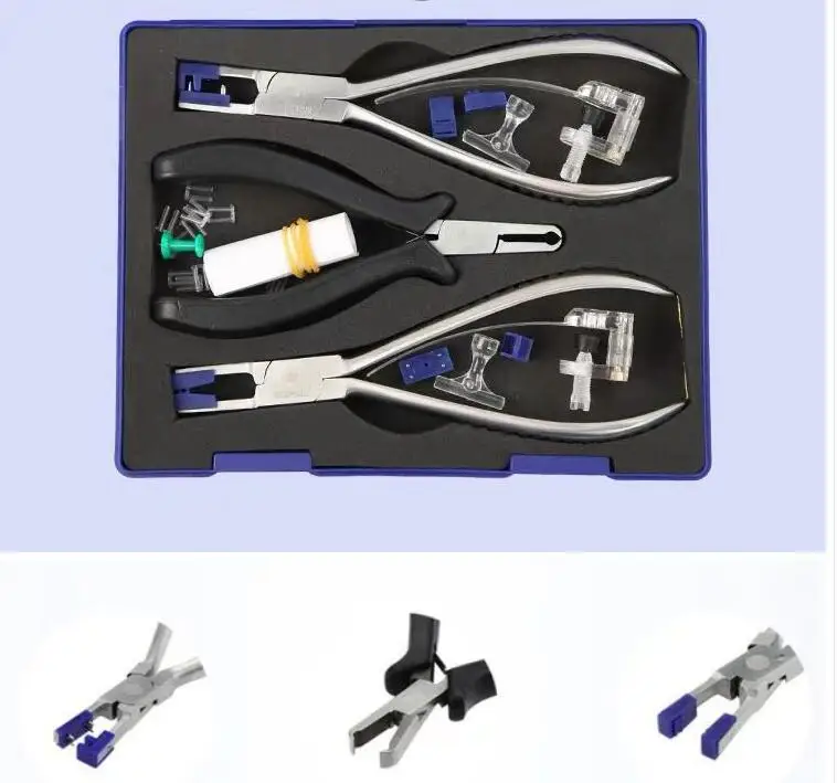 Frameless pliers Thimble forceps Clamping pliers Plug cutting pliers one set NO.E0005