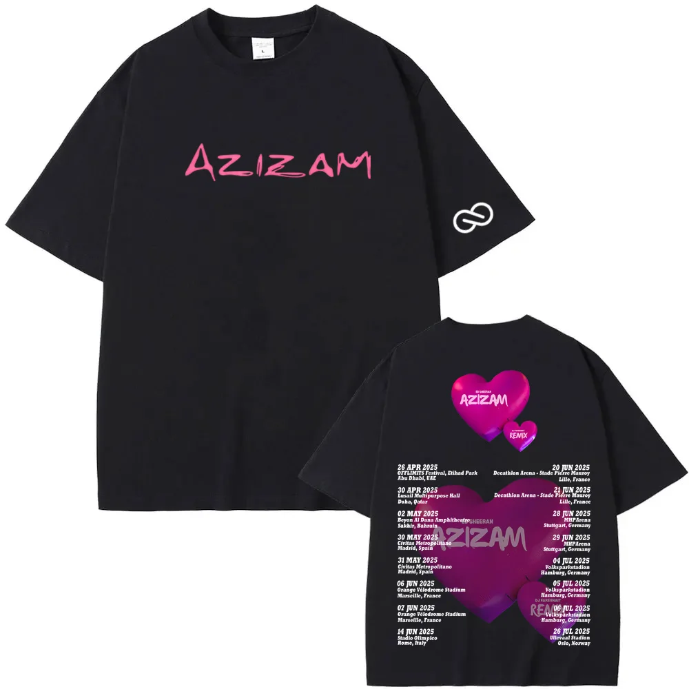 Ed Sheeran 2025new Tshirts Metal Rock Band Tees Pure Cotton Men Women Harajuku Fashion Round Neck tops 100%cotton Summer tees
