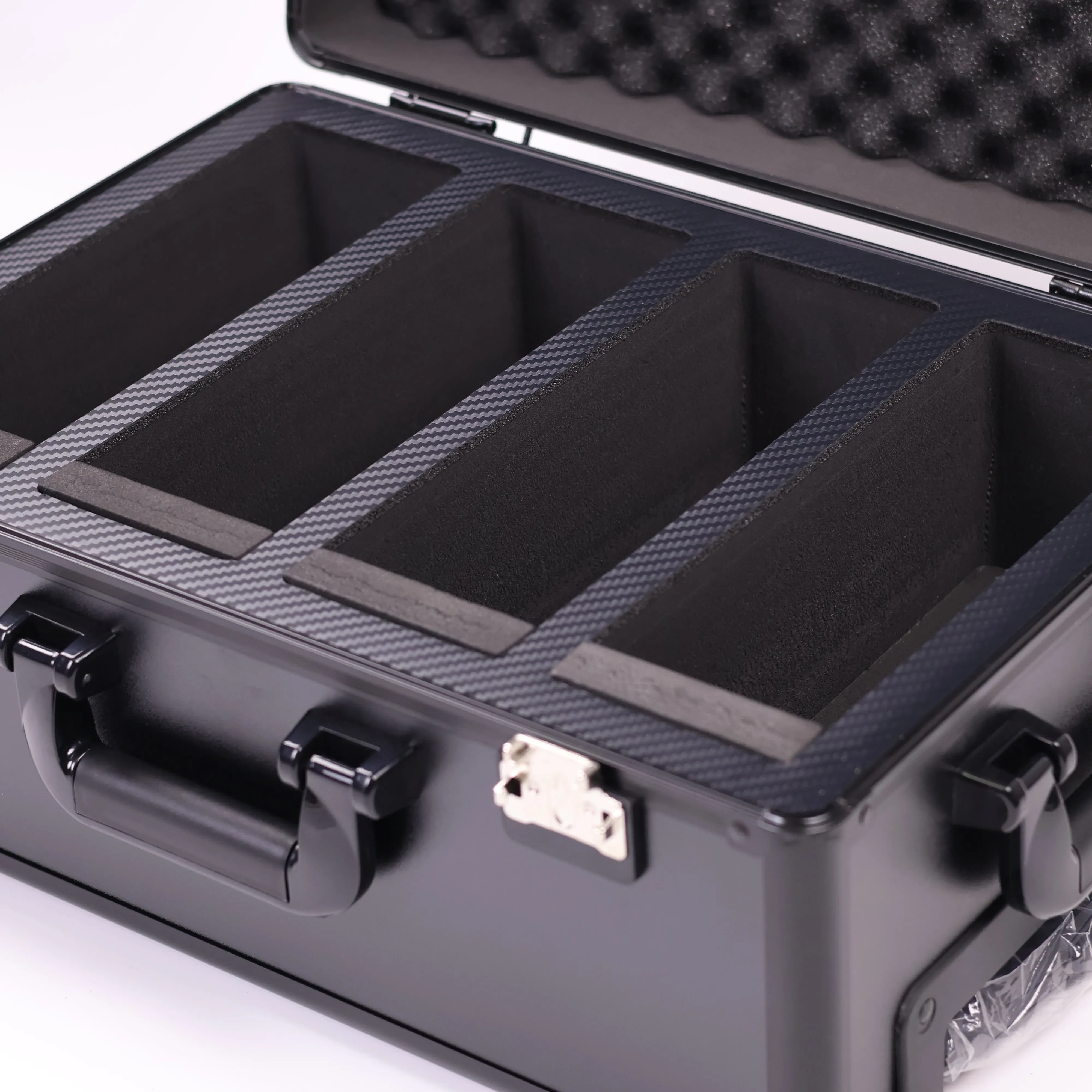 Rolling Aluminum Graded Card Storage Case Lockable Wheeled Box for PSA BGS Slabs Large‑Capacity TCG Collectible Protection