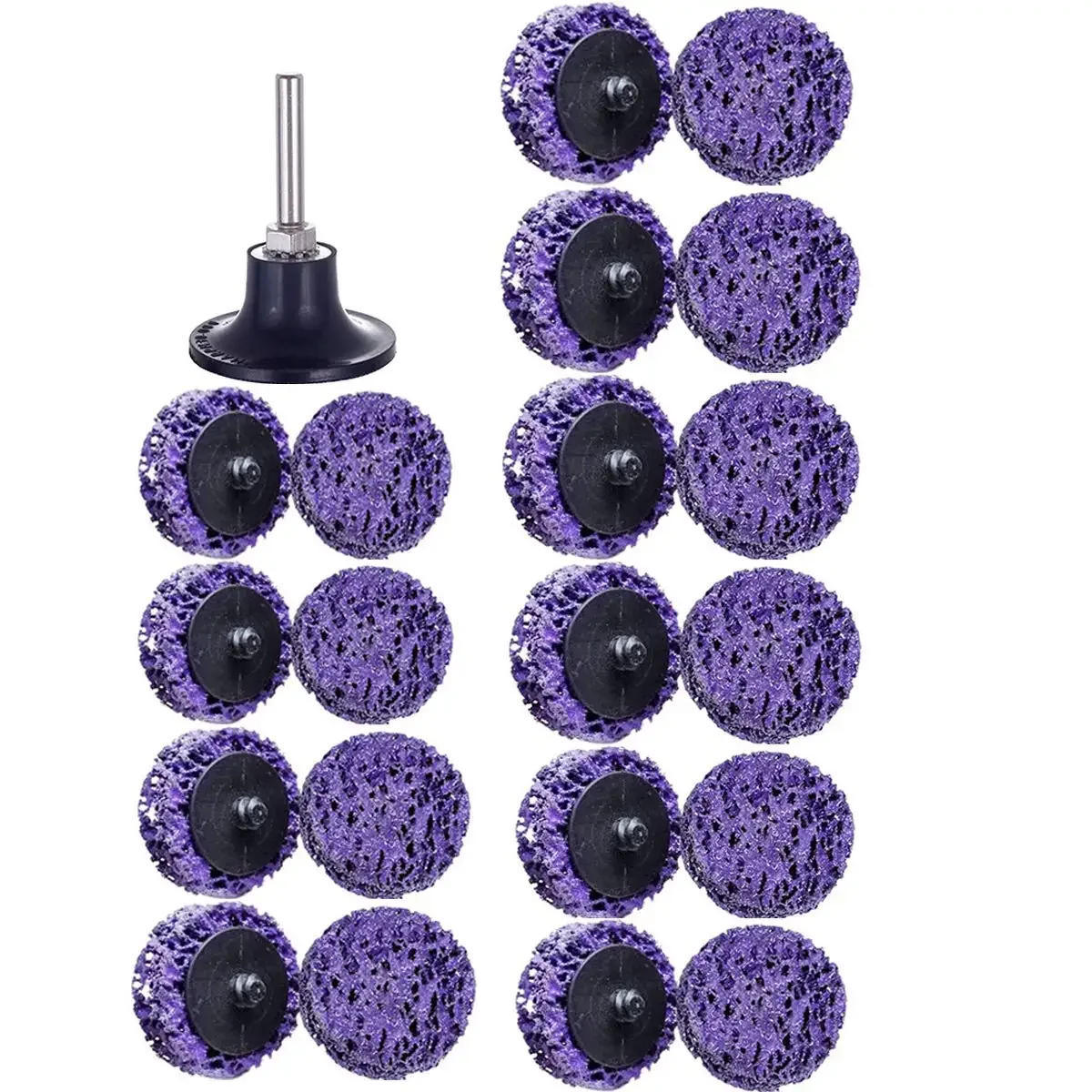 2 Inch Quick Change Easy Strip Discs Set 11/21 Pcs Paint Stripping Wheel for Drill Die Grinder Attachments for Strips Paint
