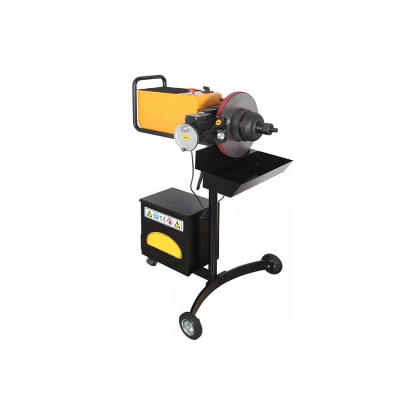 UE-140 110V / 220V Portable Bifunctional Automobile Brake Disc Repair Machine With Rollers Suitable For Lathe Positioner Grinder