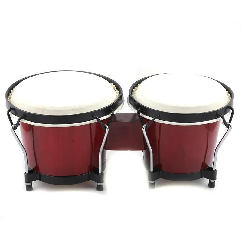 

Hooqu Bongo Drums 6'' 7'' Congas Drums for Kids Adults Beginners Professional Wood Percussion Instrument with Bag Tuning Wrench