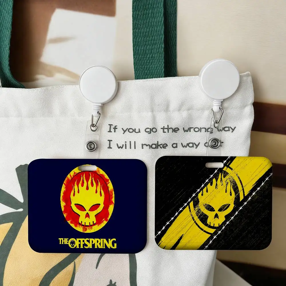 Popular Punk The Offspring rock Band Bus Pass Card Sleeve Bank Business Work Card Holder Plastic ID Tag Badge Holder Protector