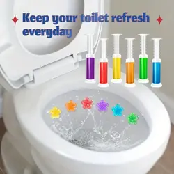 Flower Toilet Cleaner Gel Toilet Deodorant  Aromatic Drain Toilet Cleaning Detergent Air Freshener Remove Odors Home Bathroom