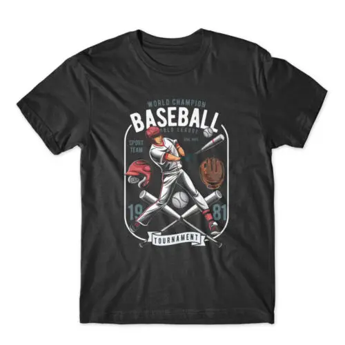 

Baseball T-Shirt 100% Cotton Premium Tee NEW