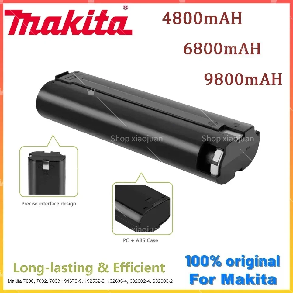 7.2V 4800mAh Tool Replacement Battery for Makita 9000 7000 7002 7033 4770D 6002D 6010D 6710D 9035D Ni-Mh Rechargeable Batteries