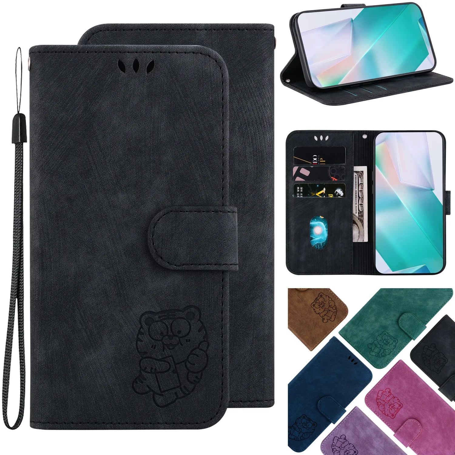 

Leather Card Slot Case For Infinix Note 30 12 40 PRO Plus 4G 5G 30i 30 VIP note 12 2023 G96 11S 10S 7 Wallet Protect Phone Cover