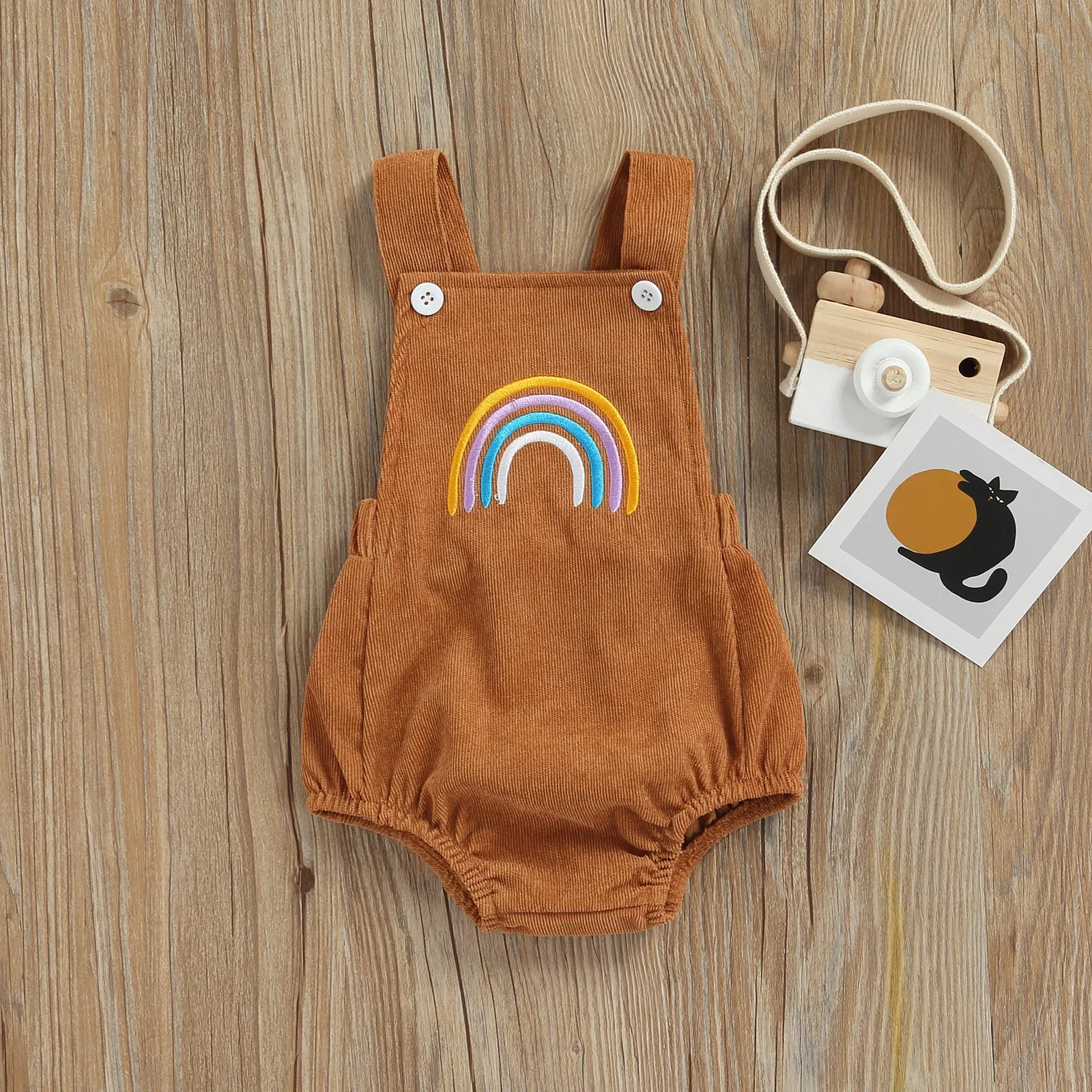 Rainbow Newborn Baby Bodysuit Romper Short Clothes – Colorful Infant Outfit