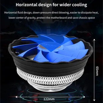 TISHRIC Chlazení CPU Ventilátor PWM 3pinový ventilátor pro počítačovou skříň Intel pro Intel LGA 1150 1151 1155 1156 775 1200 AMD AM3 AM4 Chladič 10 nejlepší prodej Ventilátor procesoru LGA 1150 - №10