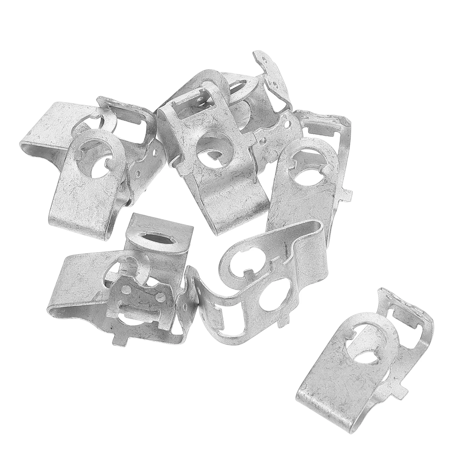 

10 Pcs Screw Plate Durable Iron Sheet Release Automotive Engine Automotive Chain Strap Metal Clamps