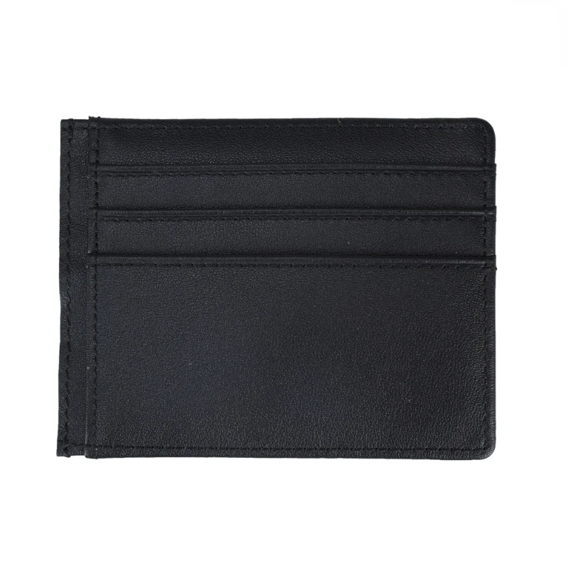 New style stylish slim simple mini card holder unisex genuine leather card holder