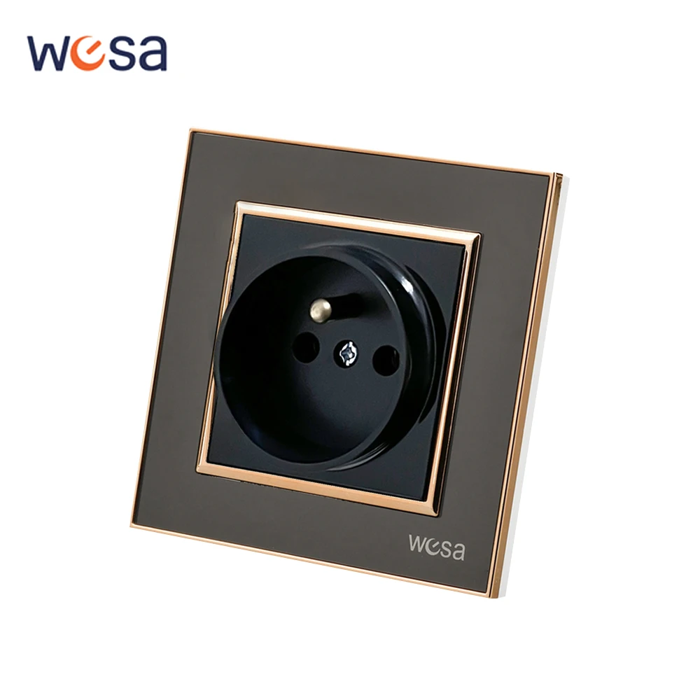 لوحة أكريليك مدمجة على الحائط باللون الأسود معيار فرنسي مع طلاء أرضي مثبطات اللهب ومنافذ كهربائية بلاستيكية ومآخذ طاقة #1