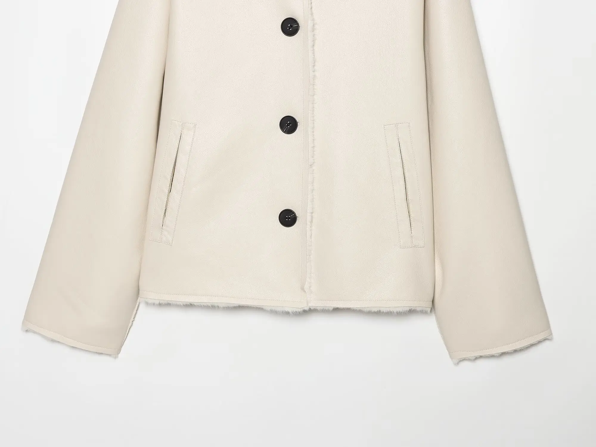KONDALA Damen Vintage Chic Kunstpelz- & Lederjacke Elegante Doppelseitige Wendbare Jacke 2026 Herbst Winter Pendler-Freizeitmantel – Detail 18