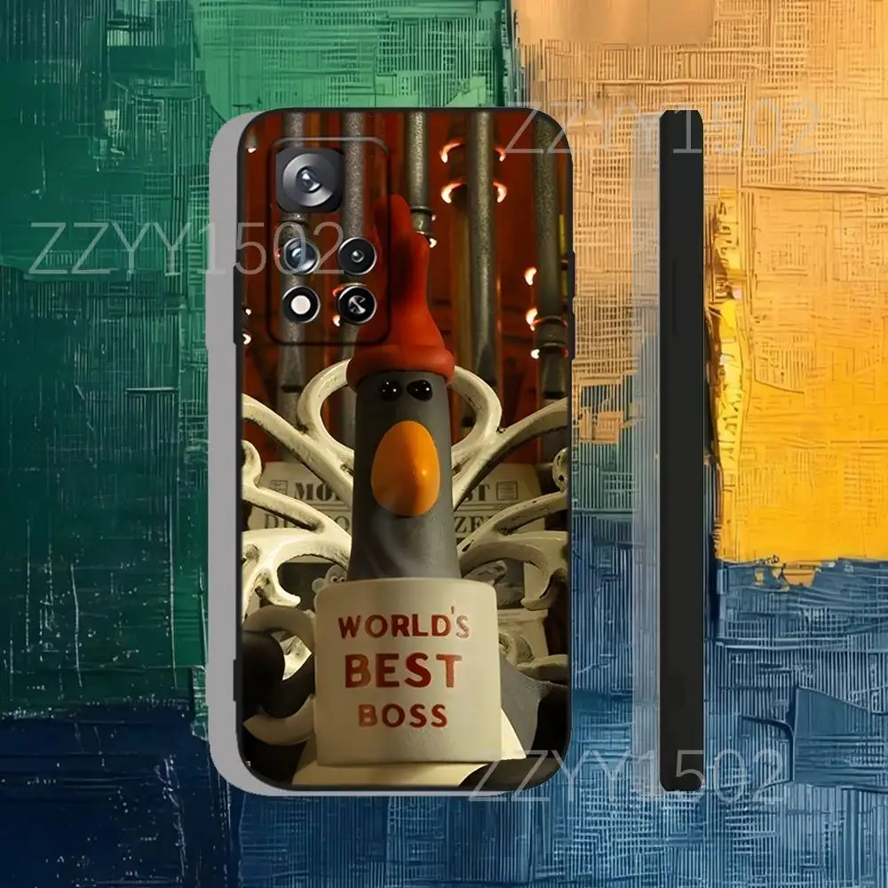 W-WallaceS Penguin Gromit Handyhülle für Samsung S25, S24, Ultra, S20, S30, Plus, S22, S23, Ultra, Plus, 5G Soft Black