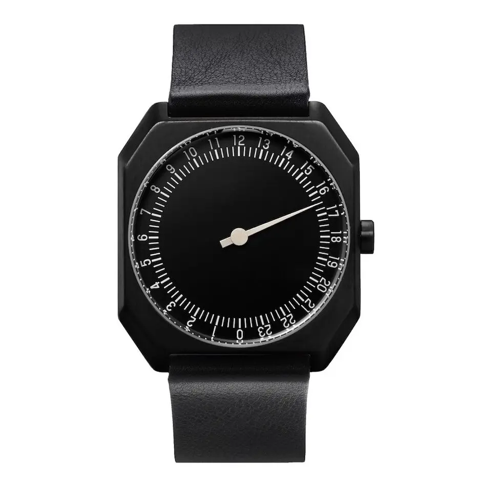SKU Personalized Retro Single-Hand 24-Hour Watch for Men Luxury Business Casual Waterproof Quartz Wristwatch Fashion Classic