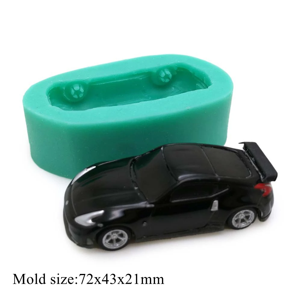 Car Shape Silicone Mold Cake Decorating Tools Sports Racing Cars Chocolate Cupcake Fondant Molds Polymer Clay Baking Mould M659