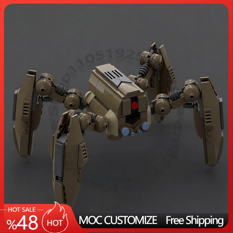 

Набор для сборки модели «Космический дроид-краб» (427 деталей), модульный конструктор MOC, креативный дизайн, DIY, игрушка-подарок