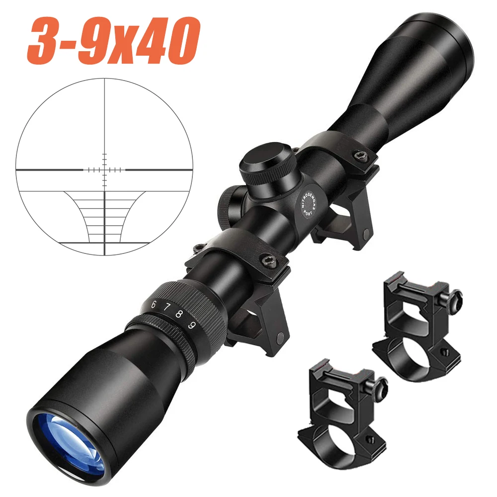 

3-9x40 Tactical Riflescope Hunting Scopes Rifle Scope Sniper Hunting Airsoft Rifle Reticle Sight Scope Hunting Airsoft Accessory