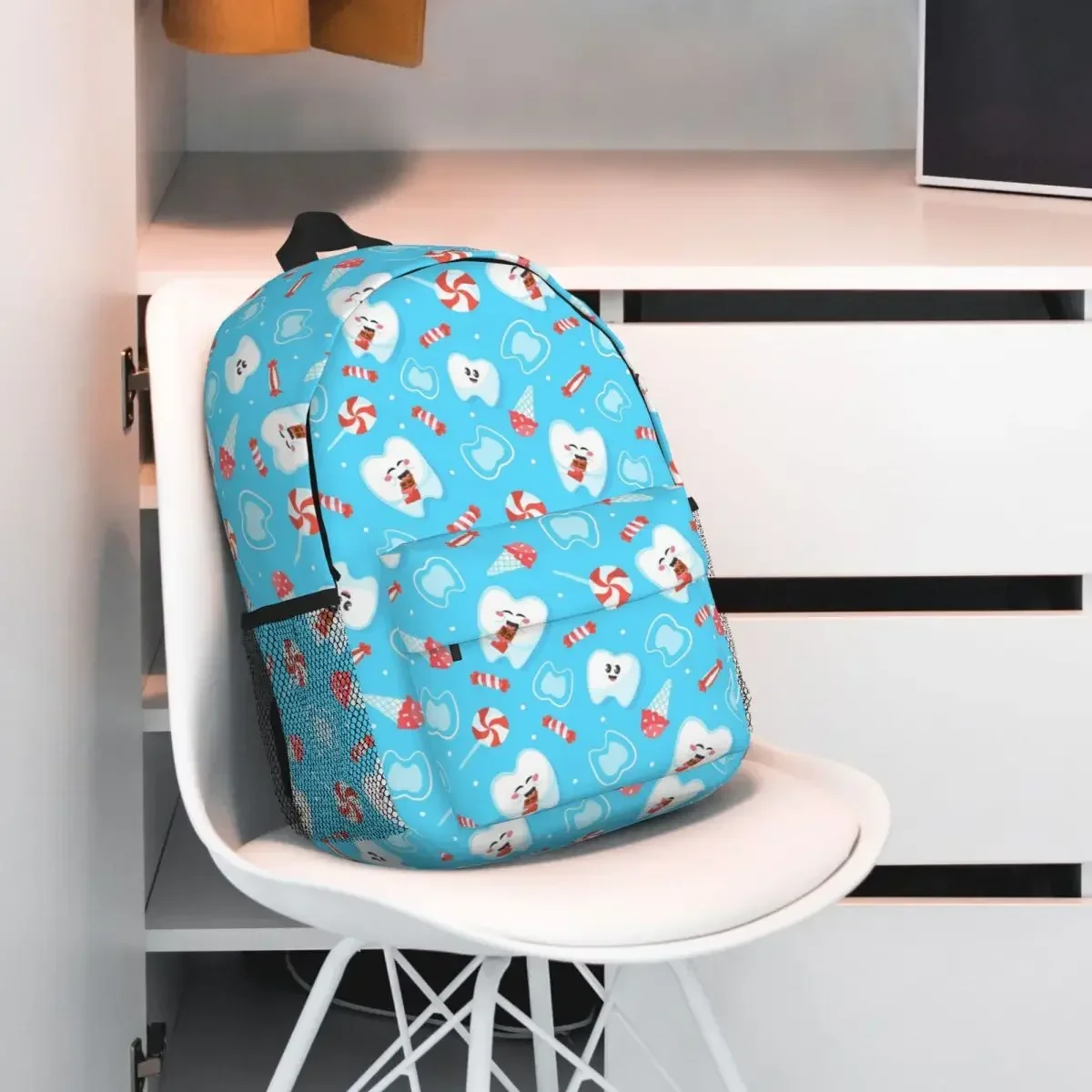 طبيب الأسنان الكرتون نمط حقيبة الظهر رائجة البيع Daypack سعة كبيرة صبي فتاة BookBag حقيبة كتف للرجال النساء الأطفال حقيبة مدرسية #3