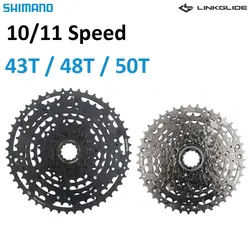 Shimano MTB Cassette 11 Speed 50T 48T 43T Mountain Bike Freewheel 10S LG400 LG300 Bicycle K7 11V Cycling Parts