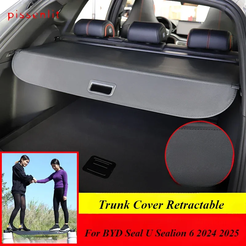 

Для BYD Seal U Sealion 6 2024 2025 крышка багажника выдвижная автомобильная фурнитура крышка багажника материал занавеска выдвижная прокладка
