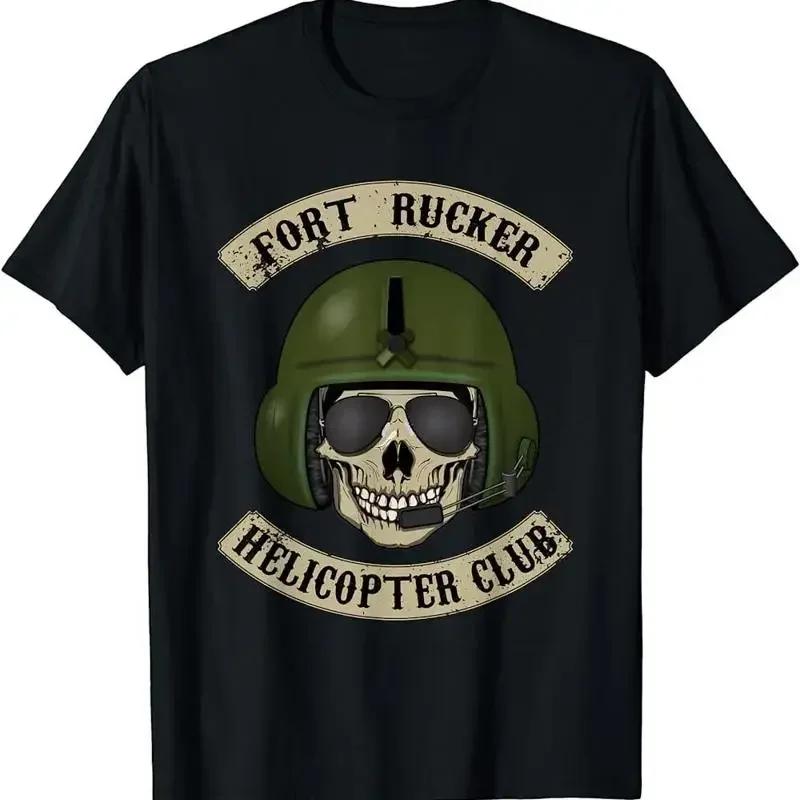 New Limited Fort Rucker Helicopter Club Shirt Pilot Crew Chief T