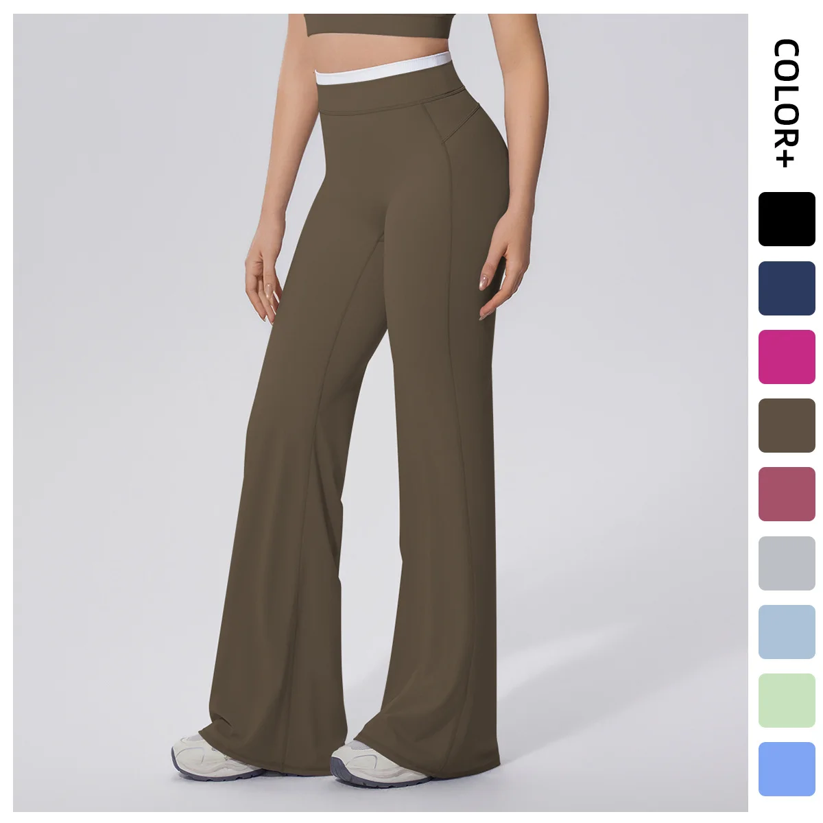 women's-flared-pants-sports-flared-leg-yoga-pants-high-waist-bell-bottomed-fitness-casual-tummy-tuck-pants-gym-workout-clothes