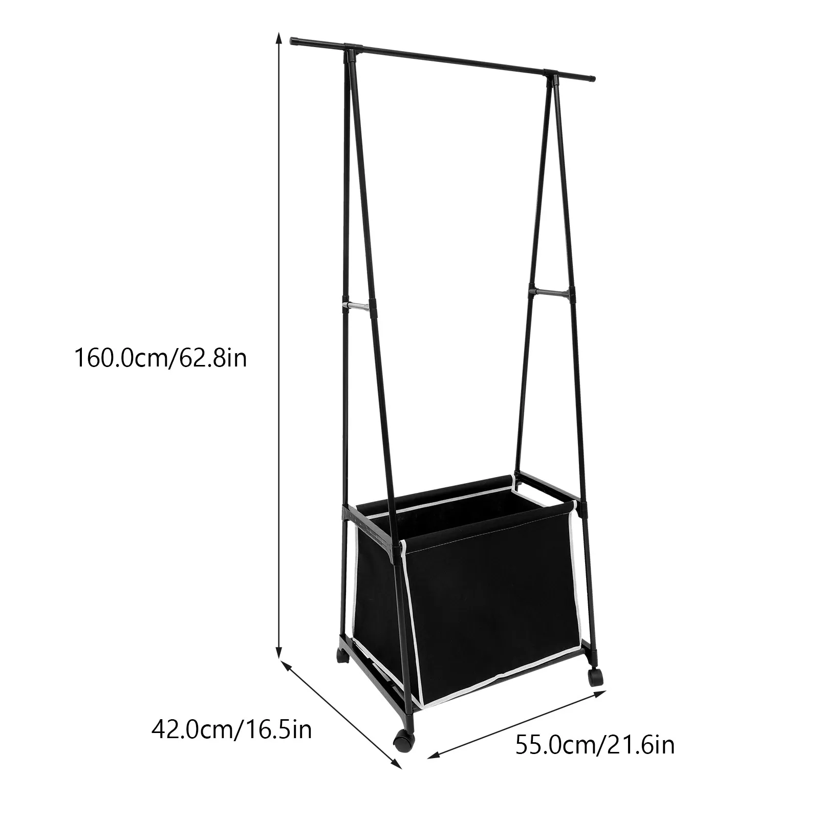Metal Clothes Rack Garment Stand for Display Storage Drying Jackets Scarves Handbags Hats Heavy Duty Stable A Frame Design Easy
