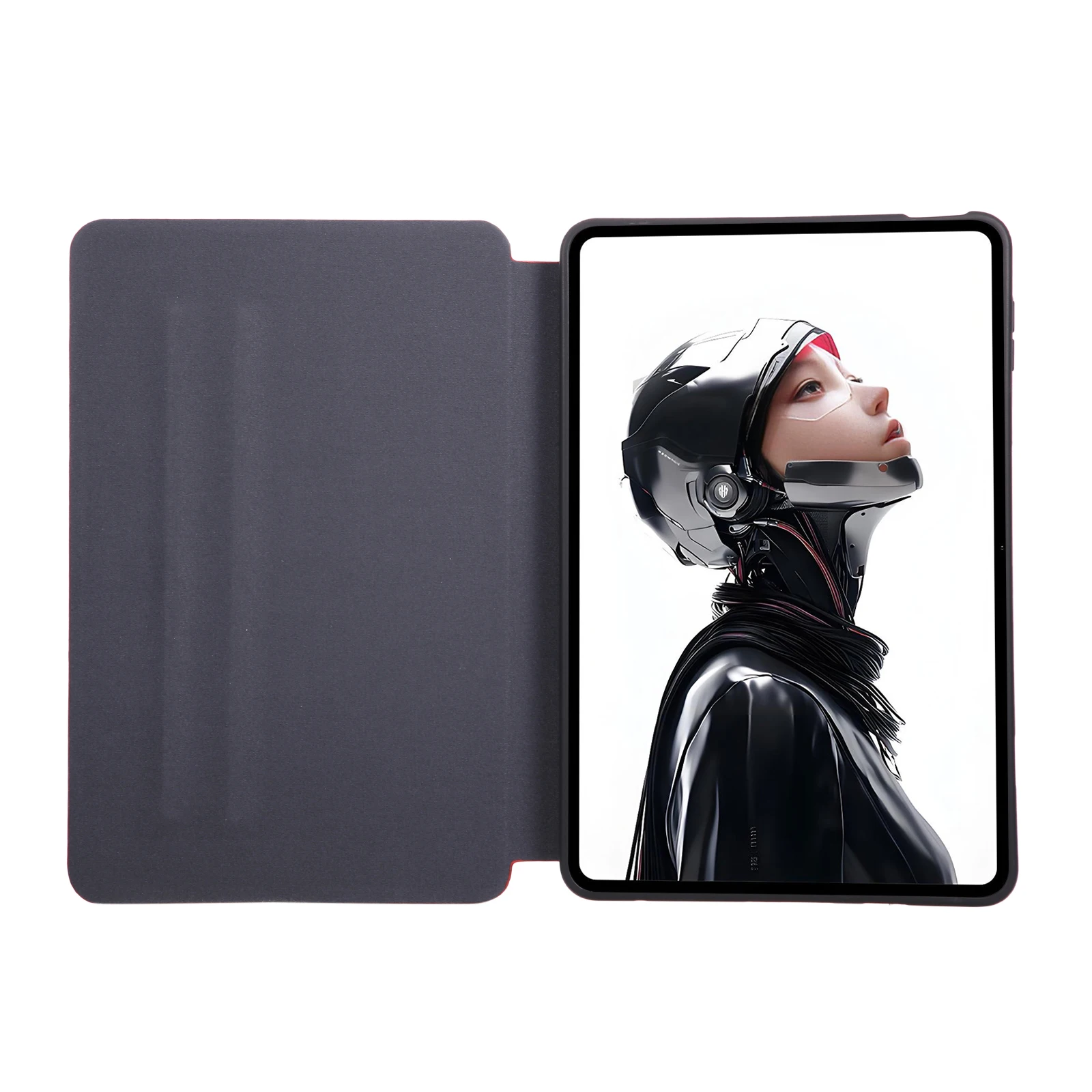 For ZTE nubia RedMagic Astra Shockproof Case PU Leather Tablet Cover with Stand - Green