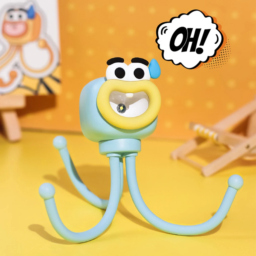 Octopus Night Light Mini Adjusting Table Lamp Portable Reading Light Easy Fixed Octopus Tentacles Desktop Fun Pieces Toy Lamp