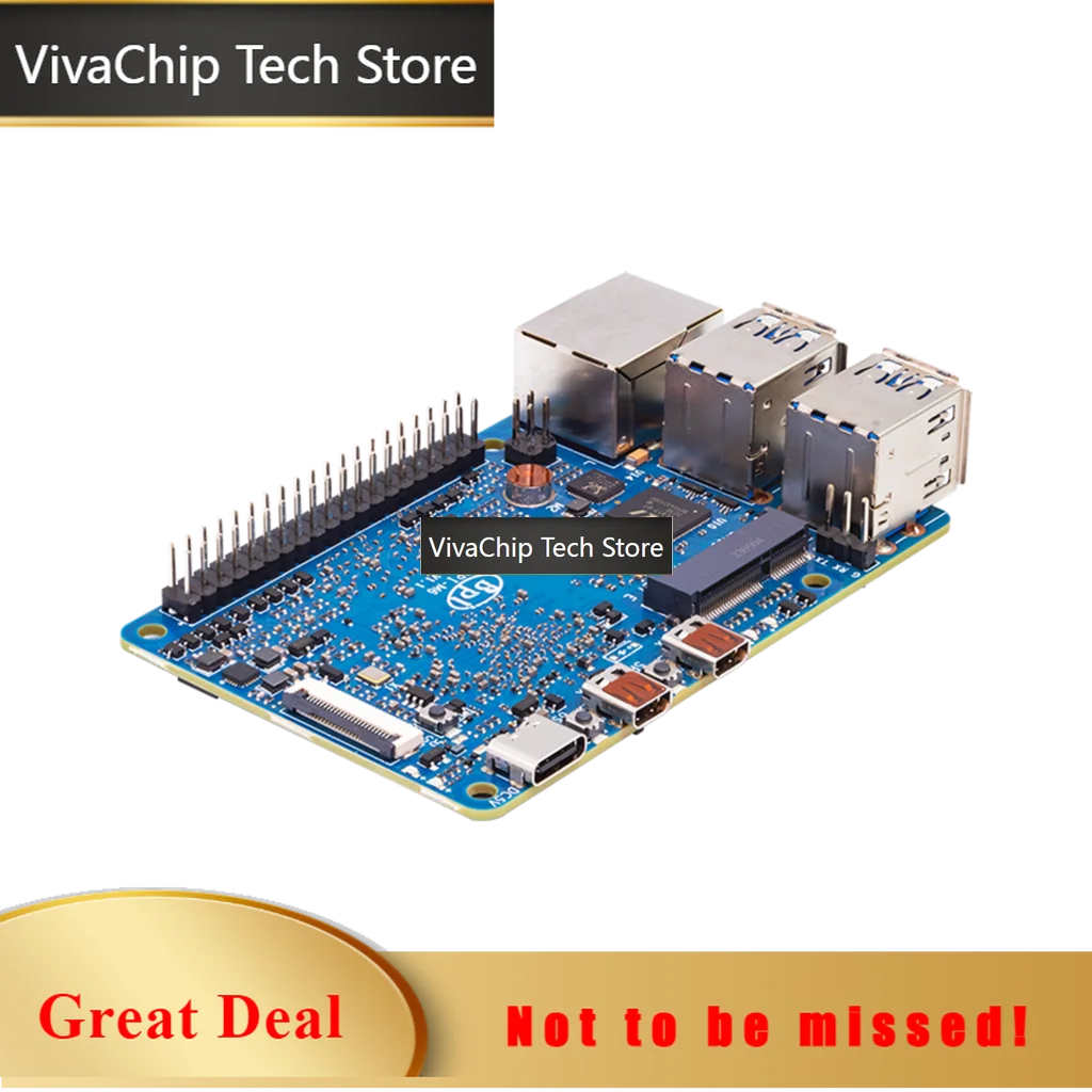 VivaCTBanana Pi BPI-M6 Synaptics VideoSmart VS680 Quad-core Cortex-A73 4GB LPDDR4 16GB EMMC Up To 6 .75Tops Imagination GE9920 G