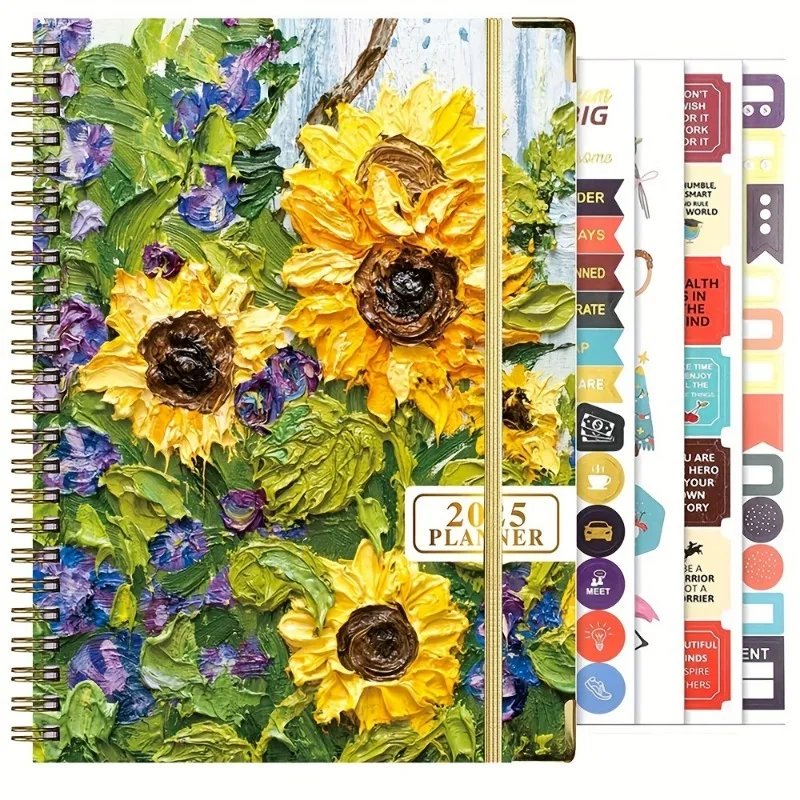 2025 Planner 2025 Weekly and Monthly Calendar Plan from January to December A5 (6.2\