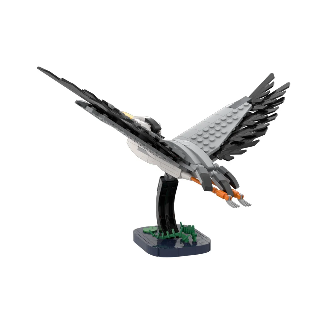 Gobricks MOC 創造性鳥飛行鶴ビルディングブロックモデルルーム装飾レンガ組み立ておもちゃ子供のためのギフト