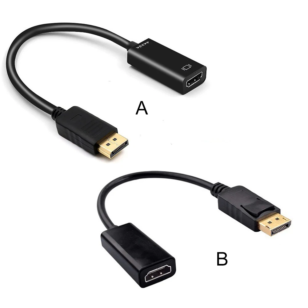 محول شاشة متوافق مع HDMI ، منفذ مطلي بالذهب ، صوت فيديو ، لينوفو ، ديل ، حصان ، وغيرها من المنفعلين ، 4K ، P ، DP