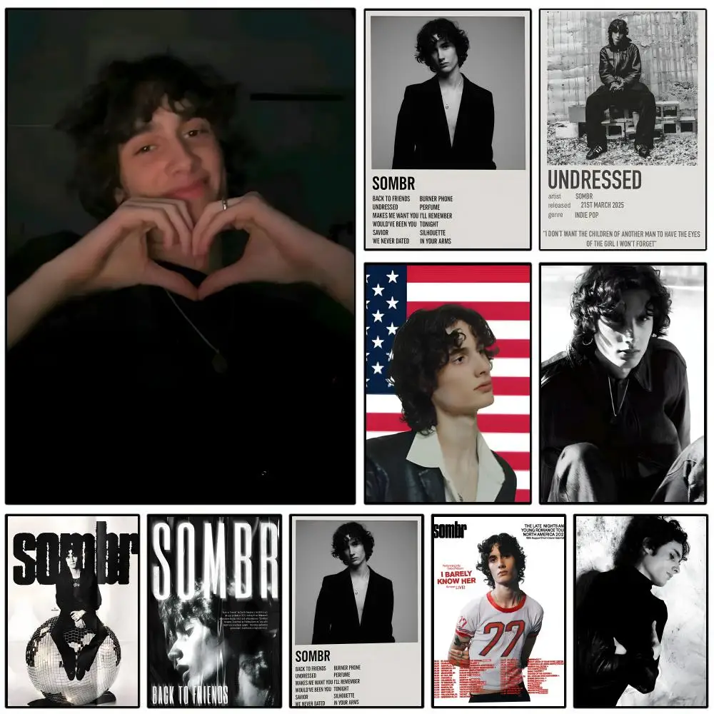 Alternative Singer S-somber Poster HD Self-Adhesive Wall Decor Home Office Dorm Bedroom & More Ideal Gift Choice