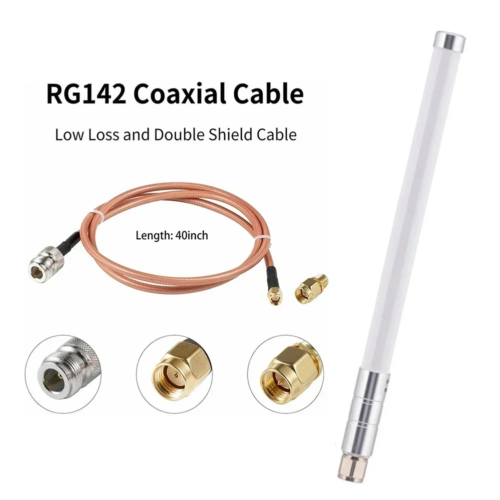 5.8 DBi Helium Hotspot HNT Miners Antenna Fiberglass Aerial Kit With RG142 Cable 860-930MHZ Antenna Signal Accessories Parts