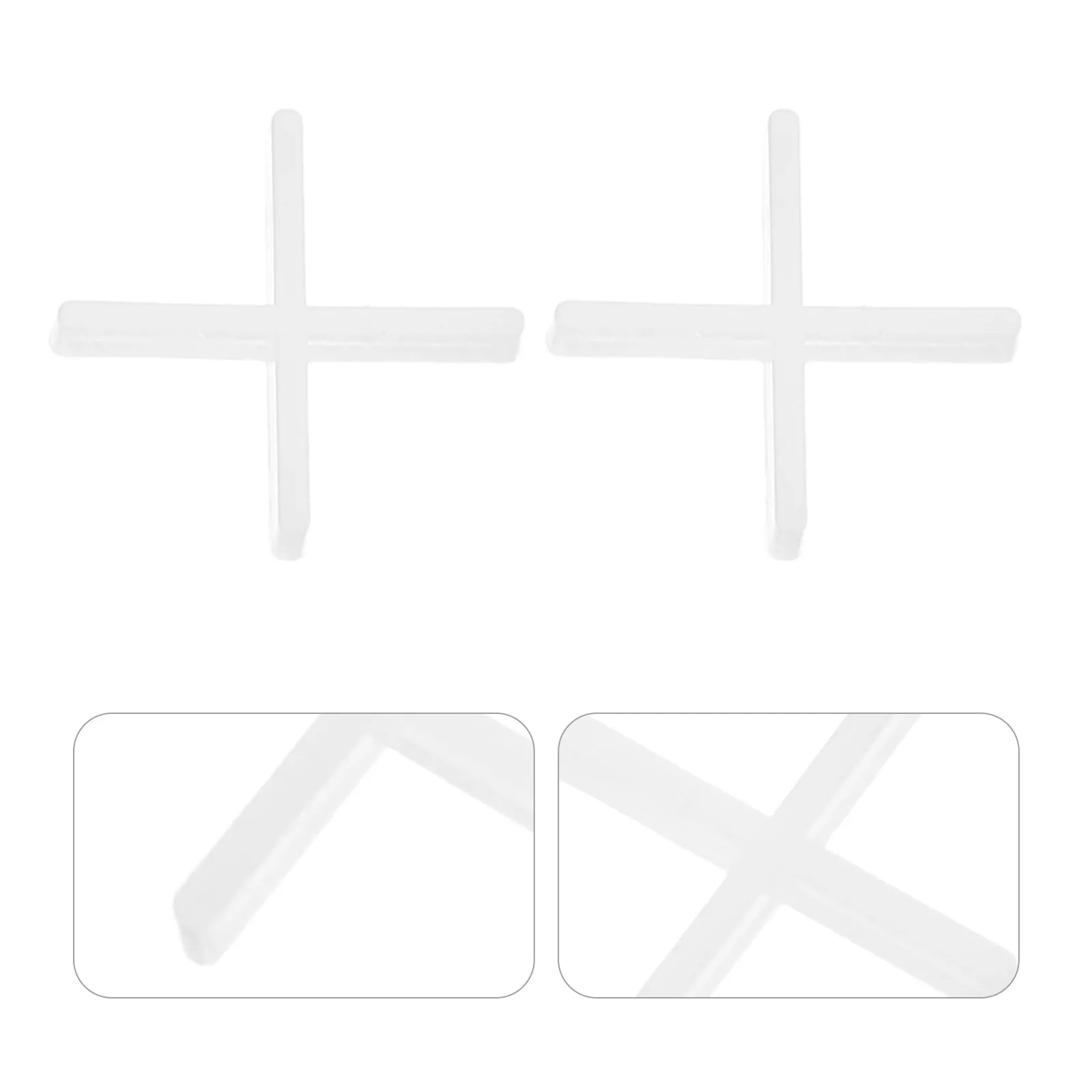 

500 шт. крестообразных пластиковых выравнивателей для плитки 1,5 мм, система выравнивания пола и стен, комплект для позиционирования керамической плитки