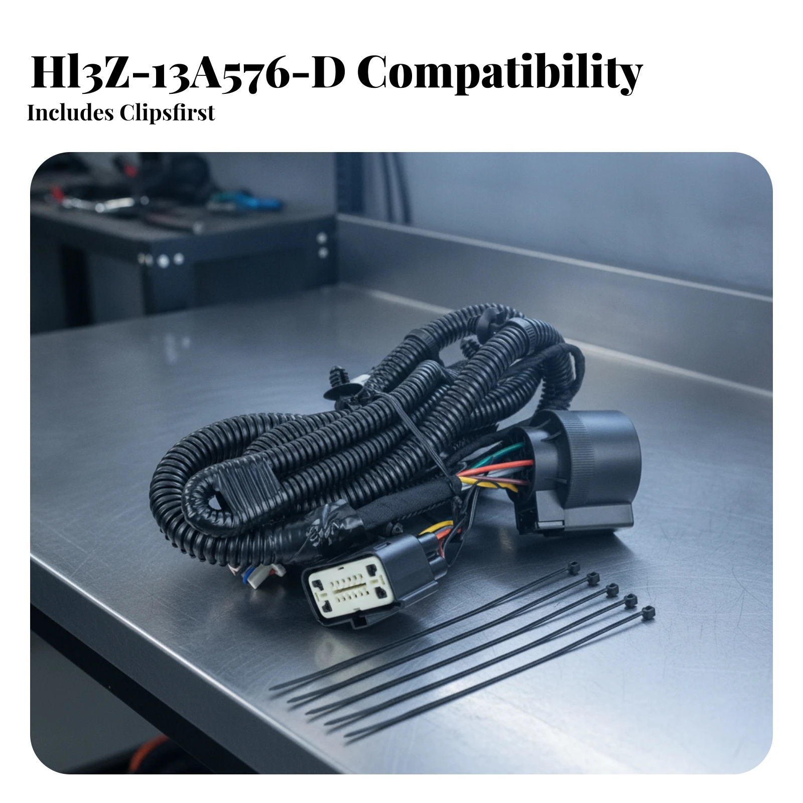 Towing Connection Assembly Insulated HL3Z-13A576-D Trailer Wiring Harness Towing Electrical Connection Kit Direct Replacement