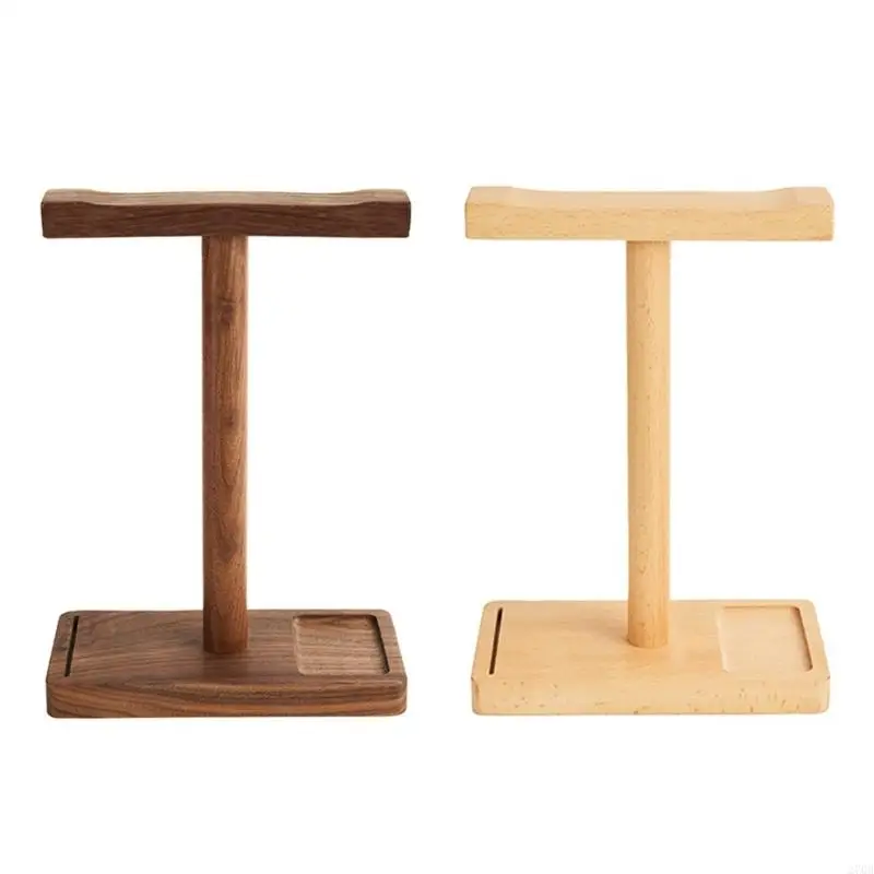 

270B Solid Walnut Headphone Stand Universal Desktop Holder for Gaming Headsets