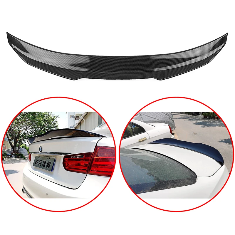 

High Quality ABS PSM Style Spoiler Wing For BMW 3 Series F30 F35 2012-2018 320i 320li 325li 328i Glossy Black Carbon Fiber Look