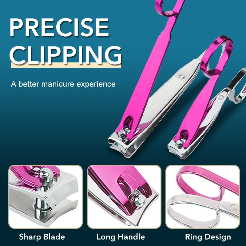 1pc Stainless Steel Nail Clipper Nail Cutter Detachable Design Clipper Manicure Large Nail Clipper Tool