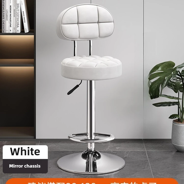 360 ° بار البراز مقعد مرتفع الحديثة بسيطة كراسي القهوة التجارية ماكينة تسجيل المدفوعات النقدية مكتب أمامي كرسي دوار بار البراز كرسي رفع المنزل #6