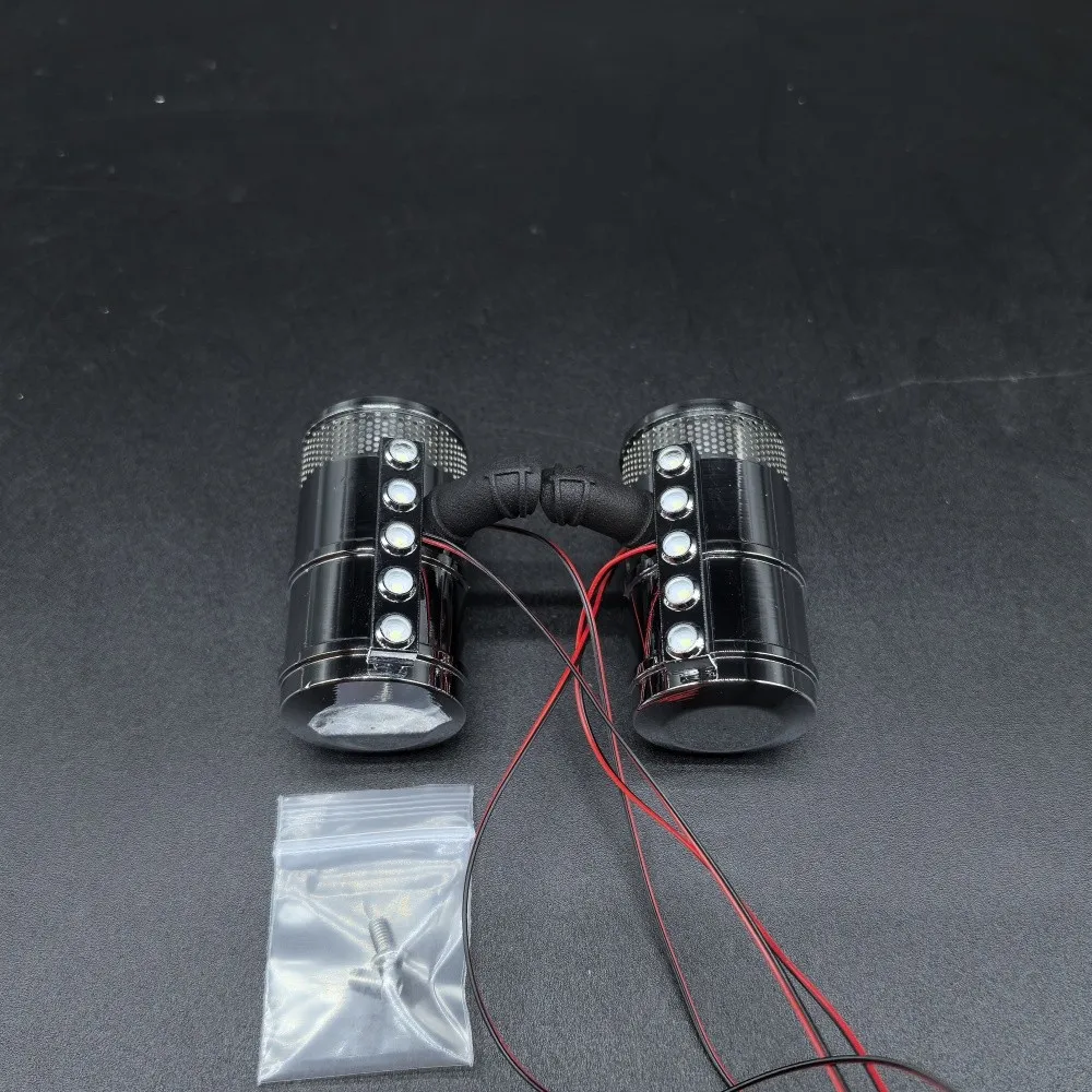 Metalen luchtfilter met licht voor RC Tamiya Truck 1/14 56301 56344 King Hauler