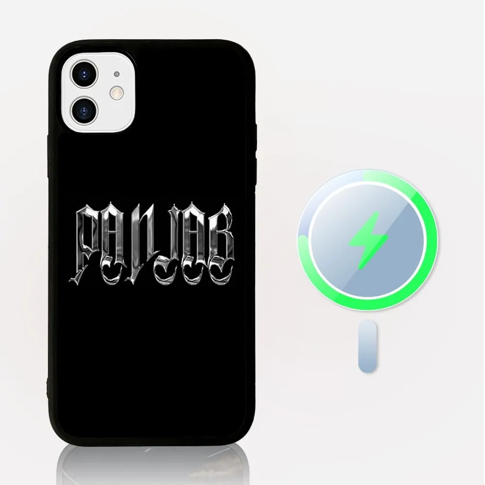 

P-Punjab Map Phone Case Magesafe Magnetic Wireless Charge Case For IPhone 16 11 12 13 14 15 Pro Max Plus Mini