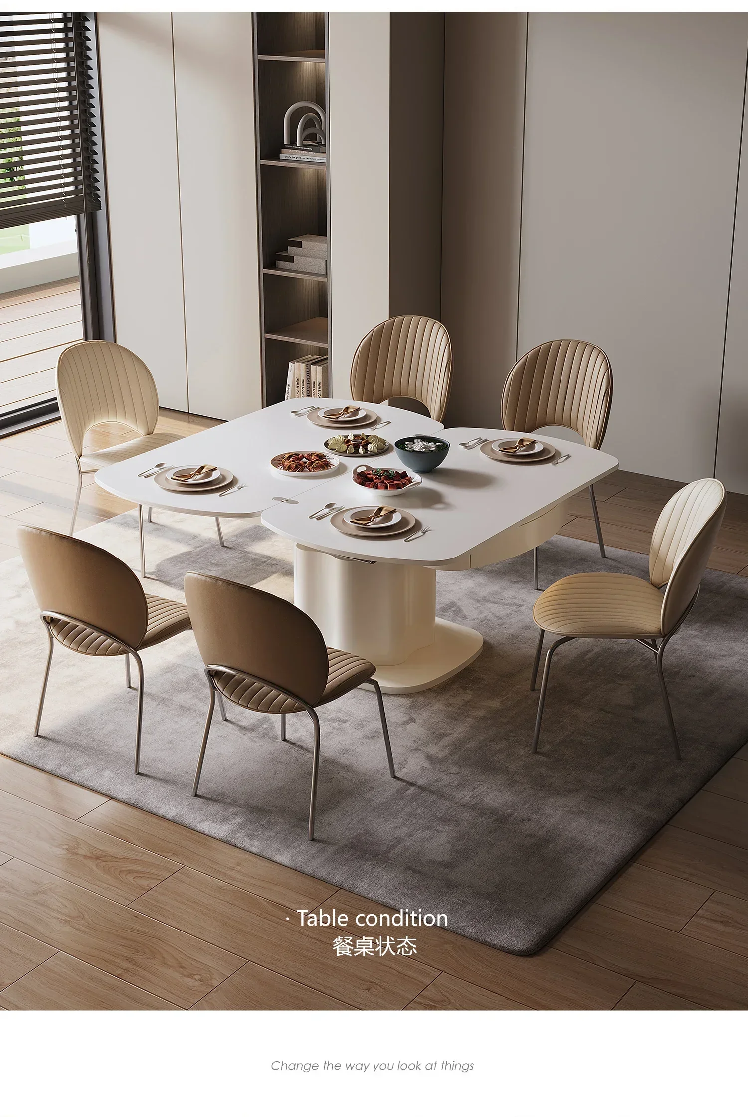 

Coffee Table Dual-Use Adjustable Multi-Functional Home Integrated Coffee Table Changing Dining Table