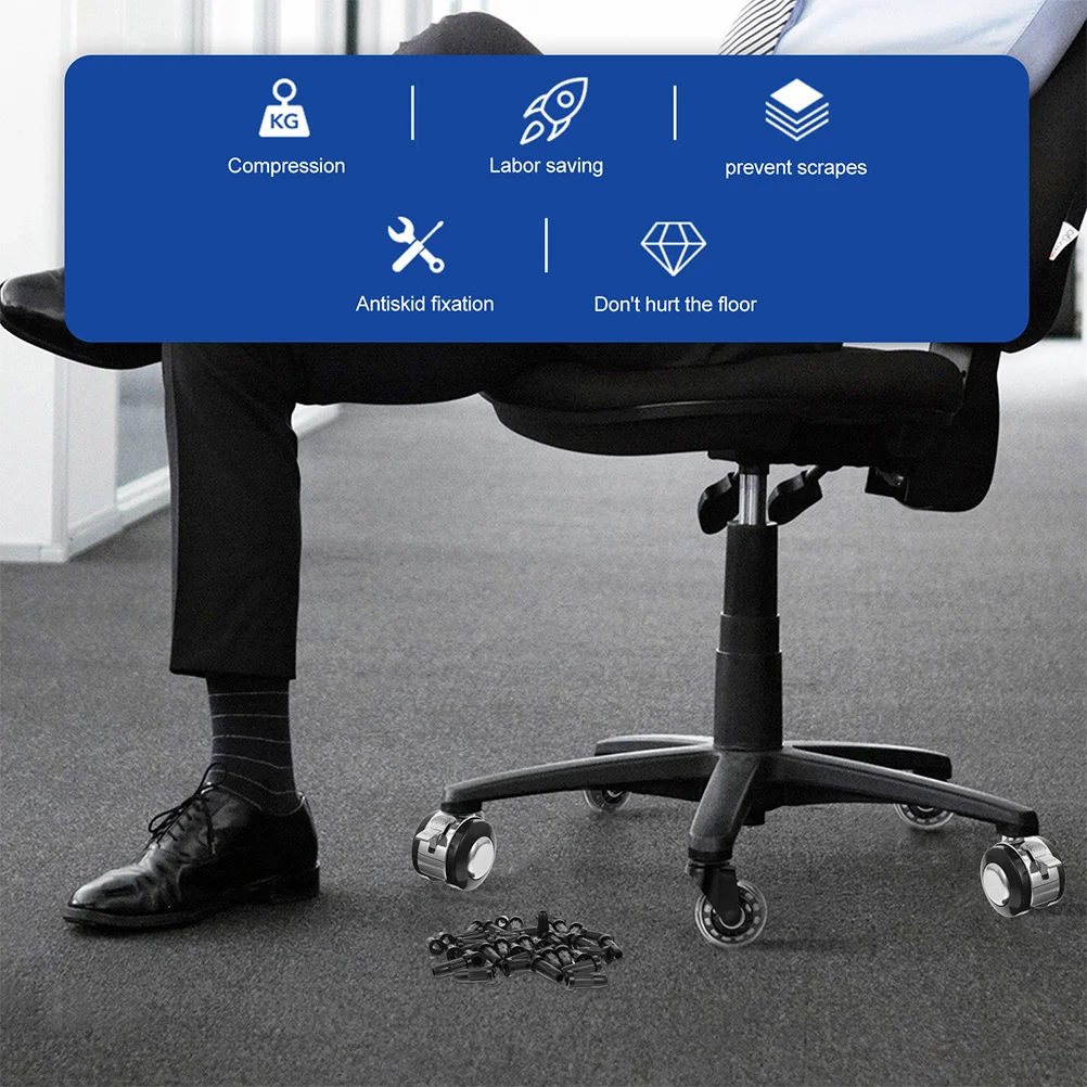 

40Pcs Nylon Chair Leg Covers Premium Material Furniture Leg Pads Antislip Scratch Protection Swivel Chairs Tables Indoor Use