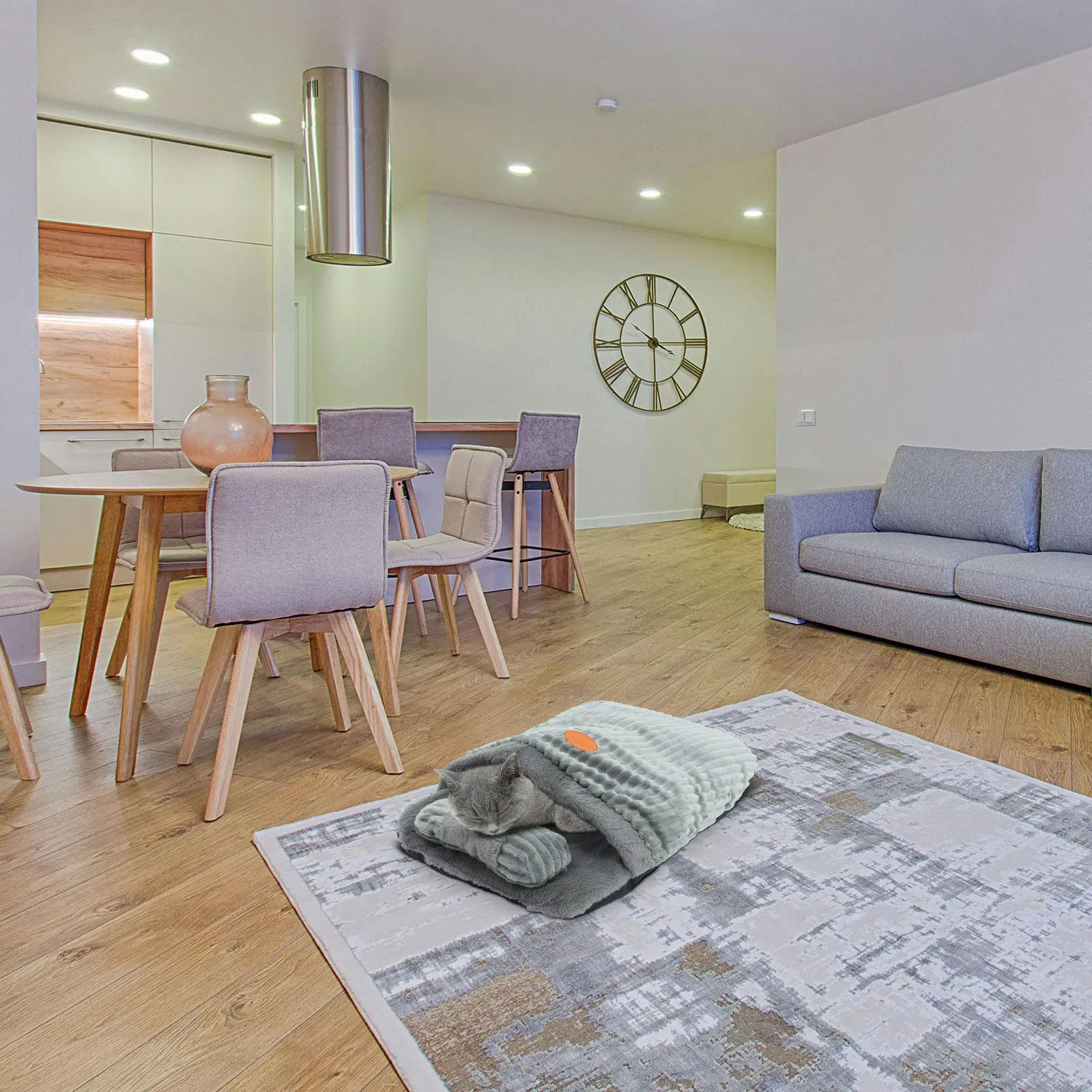 

Теплый и мягкий спальный мешок-гнездо для кошек: для путешествий, автомобиля, дивана, использования в помещении