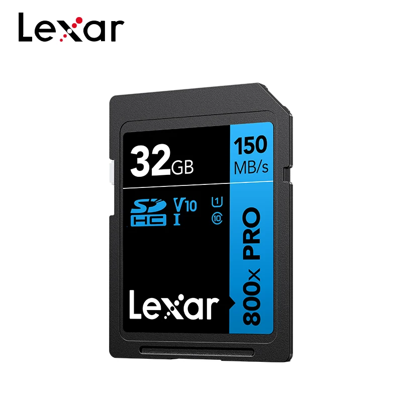 Original Lexar 800x PRO SD Card 32GB 64GB 128GB 256GB 150MB/s Flash Memory Card SDHC/XC USH-I 1080P 3D 4K UHD SD Card for Camera