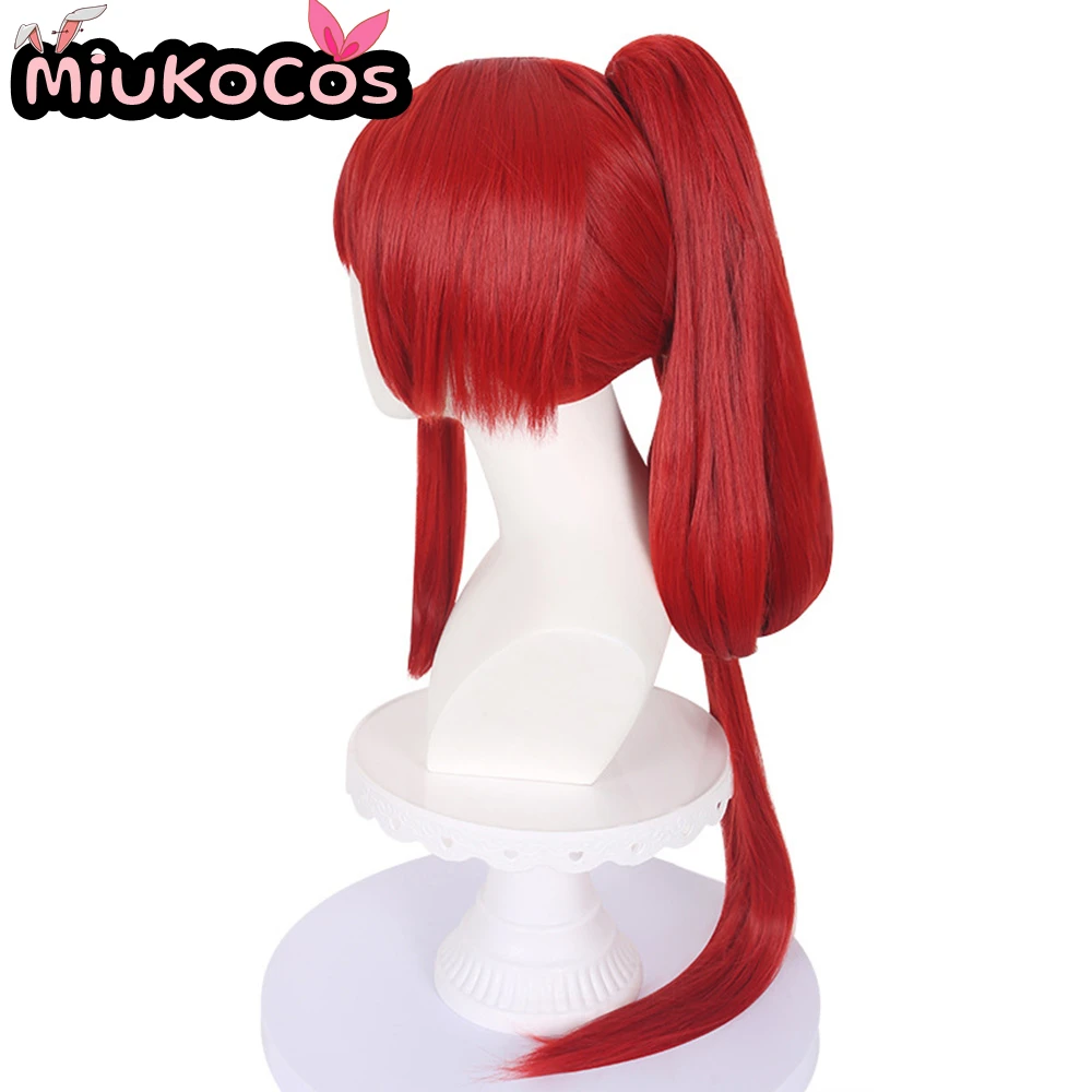 متوفر في المخزون Yinlin ذيل حصان شعر مستعار تأثيري MiukoCosplay لعبة Wuthering موجات تأثيري