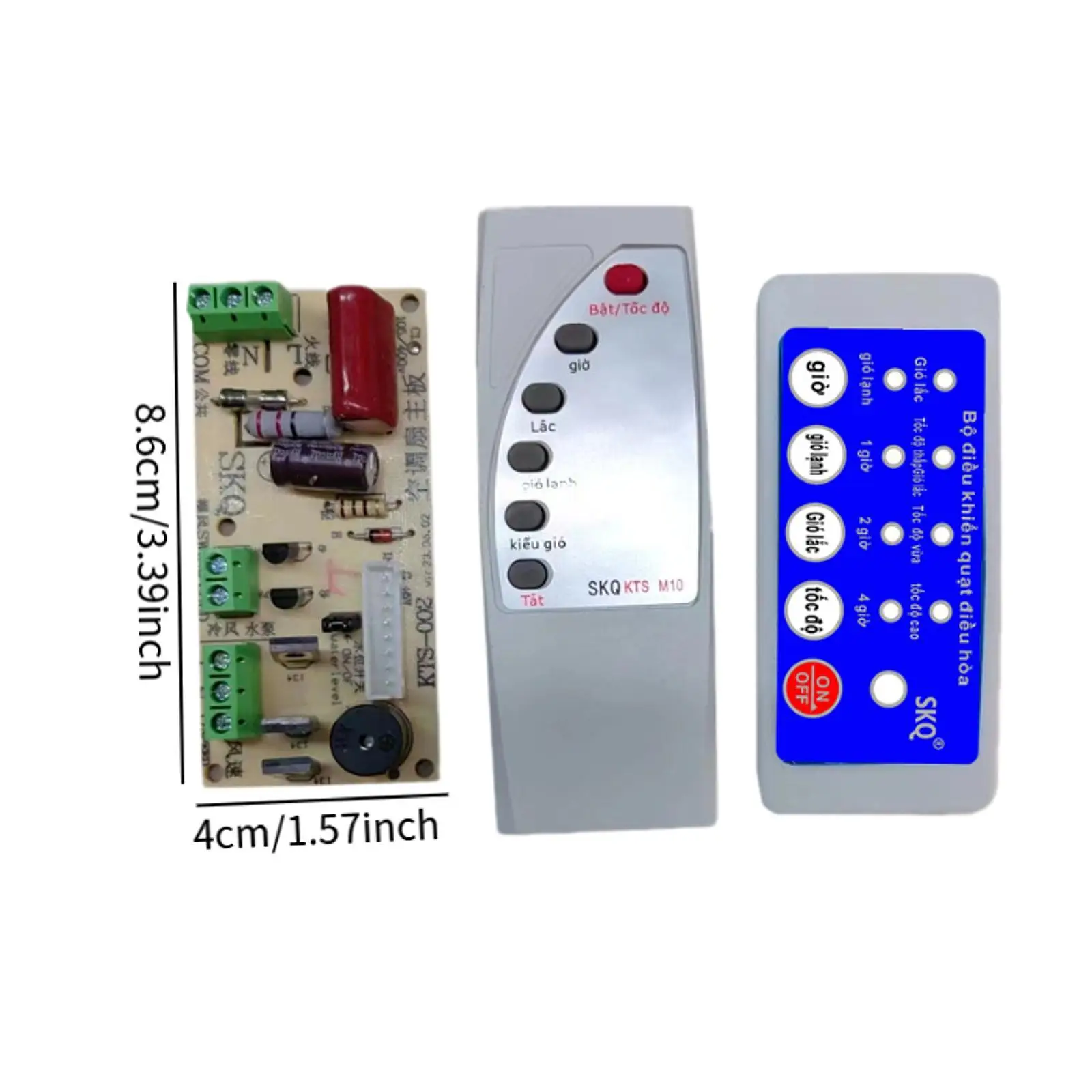 Air Conditioning Fan Circuit Control Board with Remote Control 300W Electric Fan Motherboard for Table Fan Exhaust Fan Floor Fan